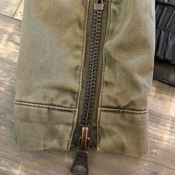 Trafaluc green and black jacket. EUC. Women's size small. - Picture 5 of 5